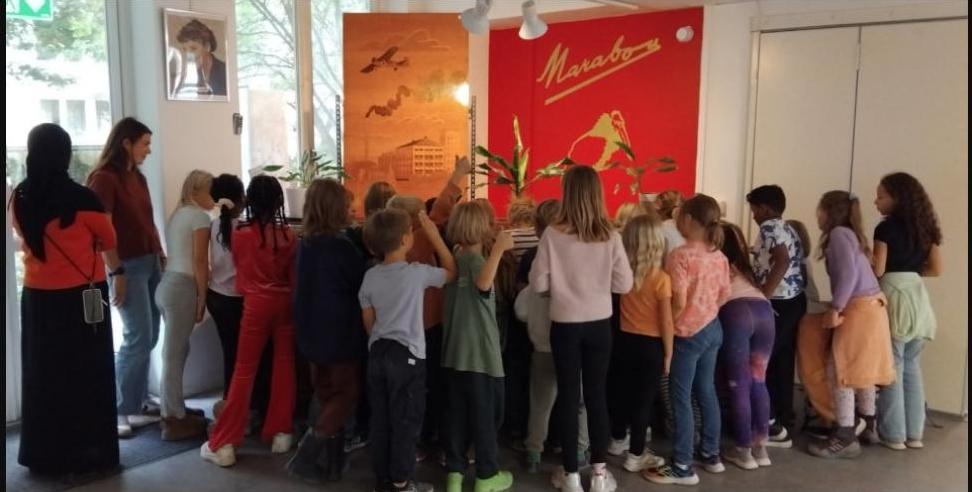 School class visiting the museum